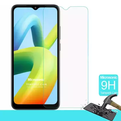 Microsonic Xiaomi Redmi A1 Tempered Glass Cam Ekran Koruyucu