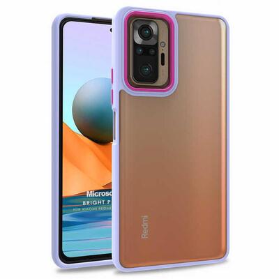 Microsonic Xiaomi Redmi Note 10 Pro Kılıf Bright Planet Lila