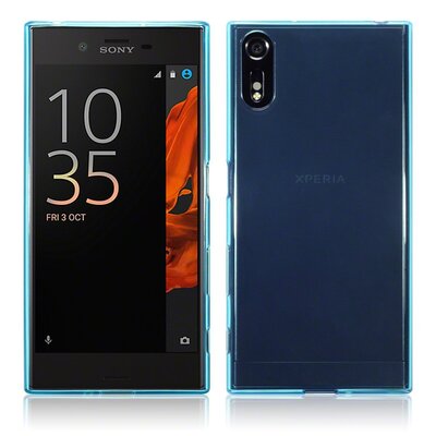 CaseUp Sony Xperia XZ Kılıf Transparent Soft Mavi