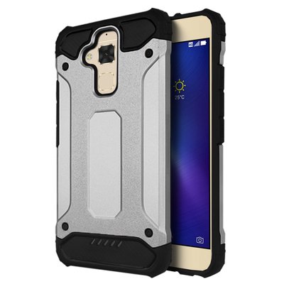 Microsonic Asus Zenfone 3 Max Kılıf Rugged Armor Gümüş