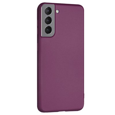 Microsonic Samsung Galaxy S21 Kılıf Matte Silicone Mor