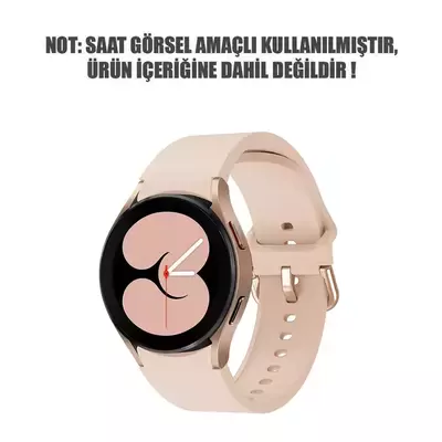 Microsonic Samsung Galaxy Watch 5 Pro 45mm Kordon Solid Silicone Band Pembe