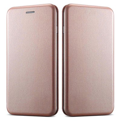 CaseUp Oppo A12 Kılıf Manyetik Stantlı Flip Cover Rose Gold