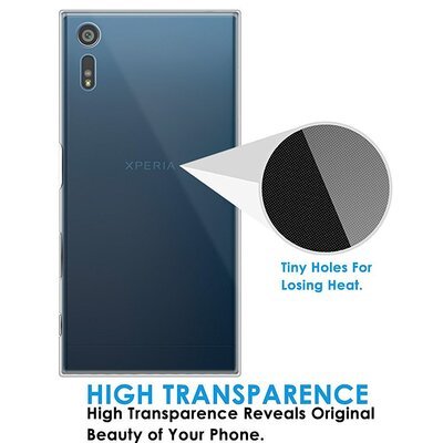 CaseUp Sony Xperia XZ Kılıf Transparent Soft Siyah