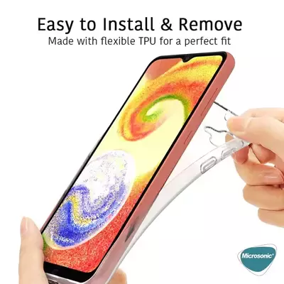 Microsonic Samsung Galaxy A04 Kılıf Transparent Soft Şeffaf