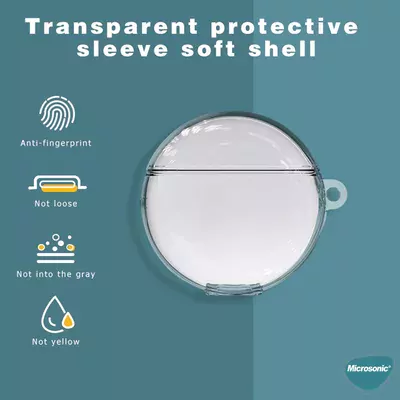 Microsonic Huawei FreeBuds 4E 2024 Kılıf Transparent Clear Soft Şeffaf