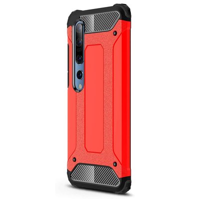 Microsonic Xiaomi Mi 10 Pro Kılıf Rugged Armor Kırmızı