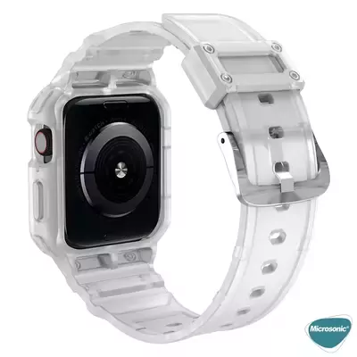 Microsonic Apple Watch 8 41mm Kordon Single Apex Resist Kırmızı