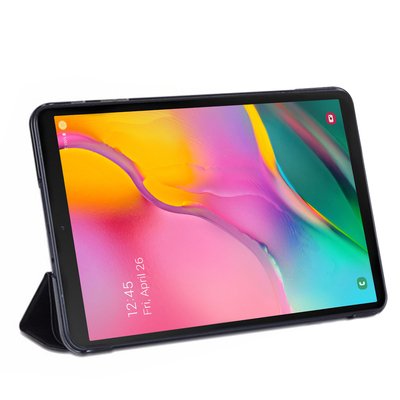 Microsonic Samsung Galaxy Tab A T510 Smart Case Kapaklı Kılıf Siyah