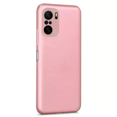 Microsonic Matte Silicone Xiaomi Redmi K40 Kılıf Rose Gold