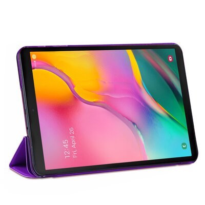 Microsonic Samsung Galaxy Tab A T510 Smart Case Kapaklı Kılıf Mor