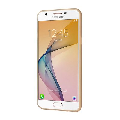 CaseUp Samsung Galaxy J5 Prime Lazer Kesim Silikon Kılıf Gold