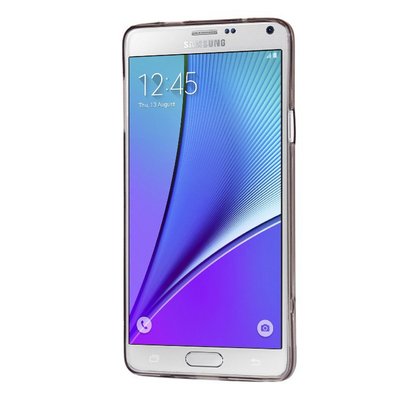 CaseUp Samsung Galaxy Note 5 Kılıf Transparent Soft Siyah