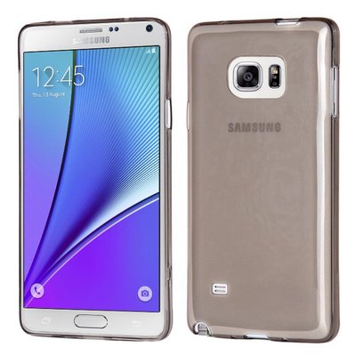 CaseUp Samsung Galaxy Note 5 Kılıf Transparent Soft Siyah