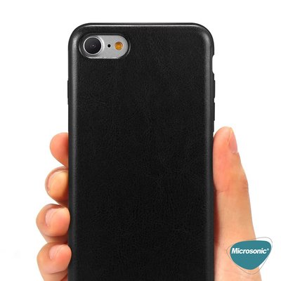 Microsonic Apple iPhone 7 Kılıf Luxury Leather Kahverengi