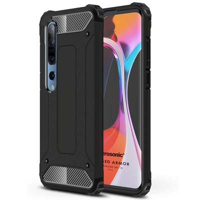 Microsonic Xiaomi Mi 10 Pro Kılıf Rugged Armor Siyah