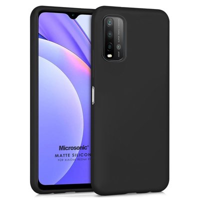 Microsonic Xiaomi Redmi 9T Kılıf Matte Silicone Siyah