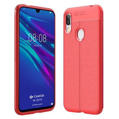 CaseUp Huawei Y6 2019 Kılıf Niss Silikon Kırmızı