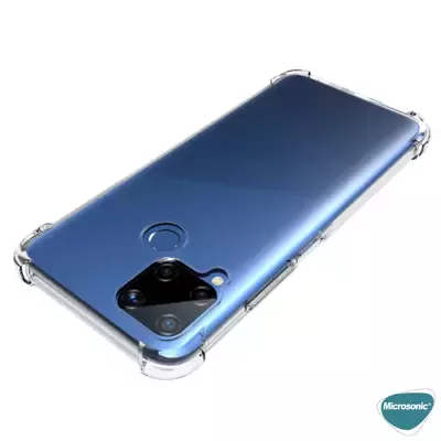 Microsonic Realme C15 Kılıf Anti Shock Silikon Şeffaf