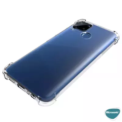 Microsonic Realme C15 Kılıf Anti Shock Silikon Şeffaf