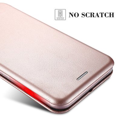 CaseUp Huawei P40 Lite Kılıf Manyetik Stantlı Flip Cover Rose Gold