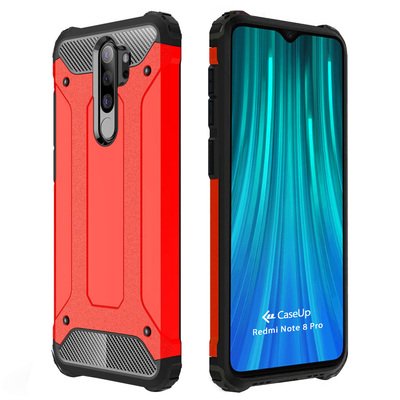 CaseUp Xiaomi Redmi Note 8 Pro Kılıf Tank Kırmızı