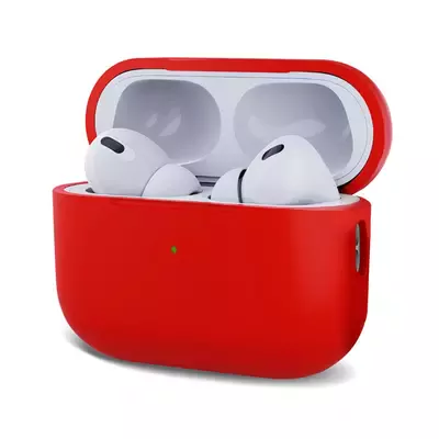 Microsonic AirPods Pro 2.Nesil Kılıf Mat Silikon Kırmızı