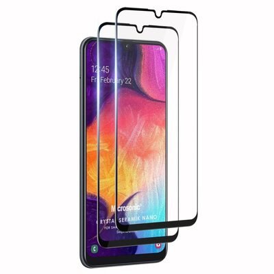 Microsonic Samsung Galaxy A20 Crystal Seramik Nano Ekran Koruyucu Siyah (2 Adet)