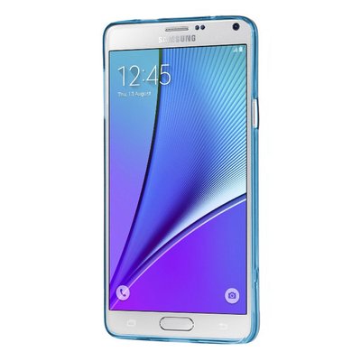 CaseUp Samsung Galaxy Note 5 Kılıf Transparent Soft Mavi