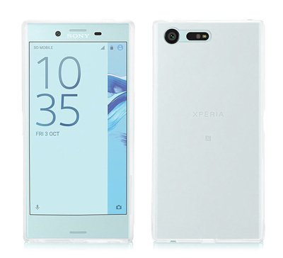 CaseUp Sony Xperia X Compact Kılıf Transparent Soft Beyaz