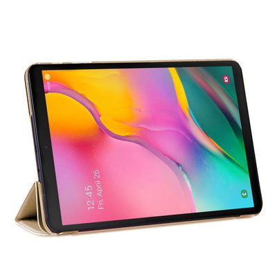 Microsonic Samsung Galaxy Tab A T510 Smart Case Kapaklı Kılıf Gold