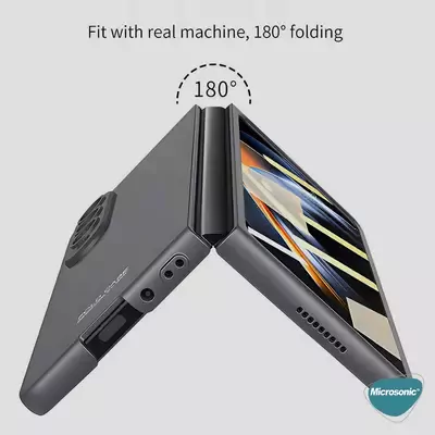 Microsonic Samsung Galaxy Z Fold 5 Kılıf Shape Hard Cover Koyu Yeşil