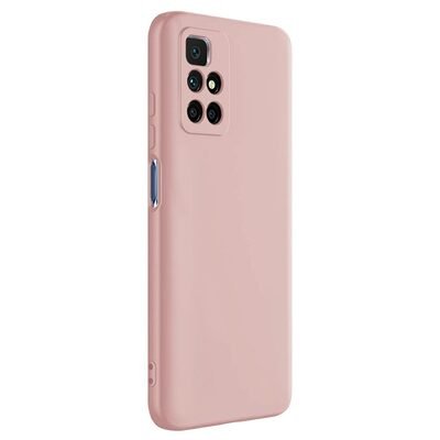 Microsonic Xiaomi Redmi 10 2022 Kılıf Matte Silicone Rose Gold