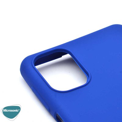 Microsonic Xiaomi Redmi 9T Kılıf Matte Silicone Lacivert