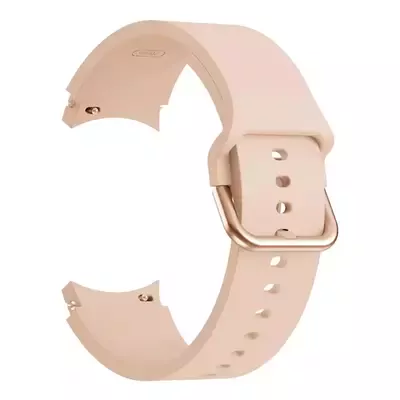 Microsonic Samsung Galaxy Watch 5 44mm Kordon Solid Silicone Band Pembe