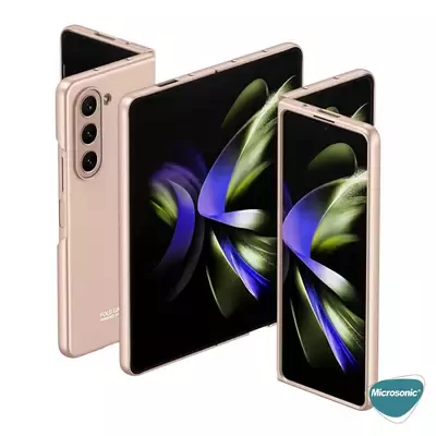 Microsonic Samsung Galaxy Z Fold 5 Kılıf Shape Hard Cover Rose Gold