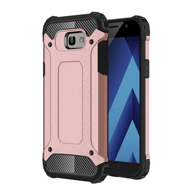 Microsonic Samsung Galaxy A7 2017 Kılıf Rugged Armor Rose Gold