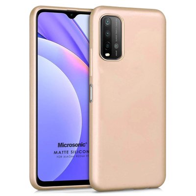 Microsonic Xiaomi Redmi 9T Kılıf Matte Silicone Gold