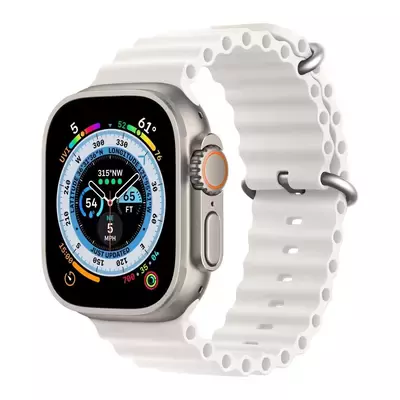 Microsonic Apple Watch Ultra 2 Kordon Ocean Band Beyaz