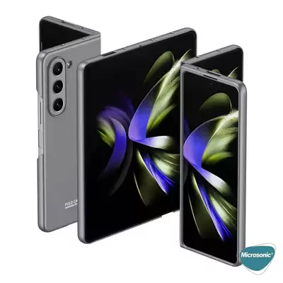 Microsonic Samsung Galaxy Z Fold 5 Kılıf Shape Hard Cover Koyu Gri