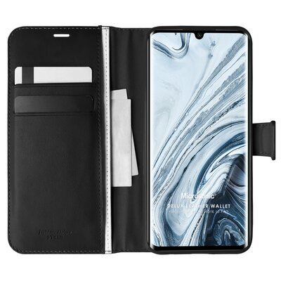 Microsonic Xiaomi Mi Note 10 Pro Kılıf Delux Leather Wallet Siyah