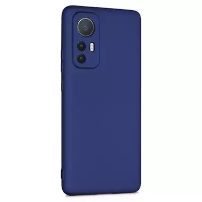 Microsonic Xiaomi Mi 12 Lite Kılıf Matte Silicone Lacivert