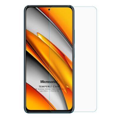 Microsonic Xiaomi Redmi K40 Tempered Glass Cam Ekran Koruyucu