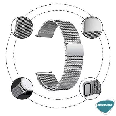 Microsonic Garmin Venu Milanese Loop Kordon Siyah