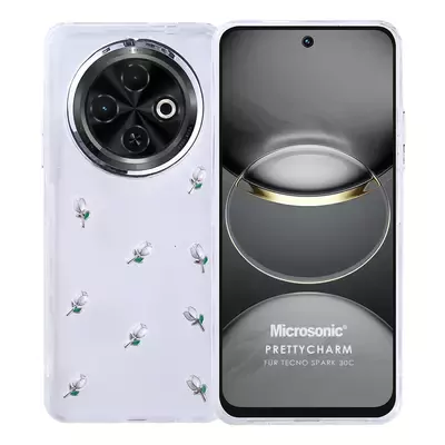 Microsonic TECNO Spark 30C 4G Kılıf PrettyCharm Tulip