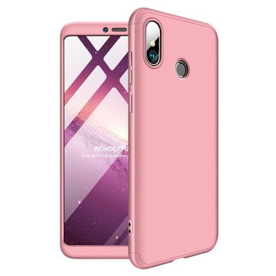 Microsonic Xiaomi Redmi Note 5 Pro Kılıf Double Dip 360 Protective AYS Rose Gold