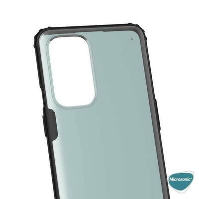 Microsonic OnePlus 9 Kılıf Frosted Frame Kırmızı