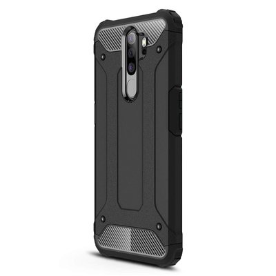 Microsonic Oppo A5 2020 Kılıf Rugged Armor Siyah