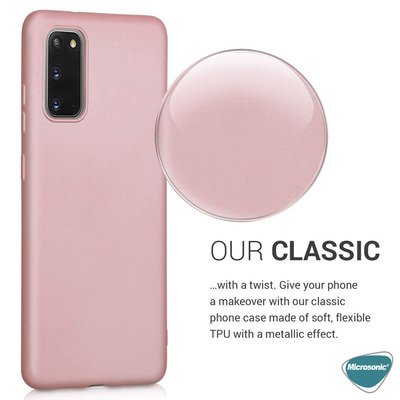 Microsonic Samsung Galaxy S20 Kılıf Matte Silicone Siyah