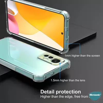 Microsonic Xiaomi Mi 12 Pro Kılıf Anti Shock Silikon Şeffaf